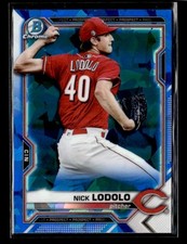 2021 Bowman Chrome Sapphire #BCP-178 Nick Lodolo Prospects Cincinnati Reds