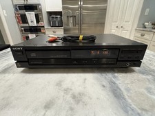 Vintage 1990 Sony CDP-190 Compact Disc Player W/ Power Cord NO REMOTE Tested