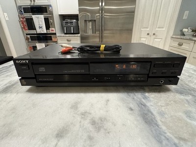 Vintage 1990 Sony CDP-190 Compact Disc Player W/ Power Cord NO REMOTE Tested