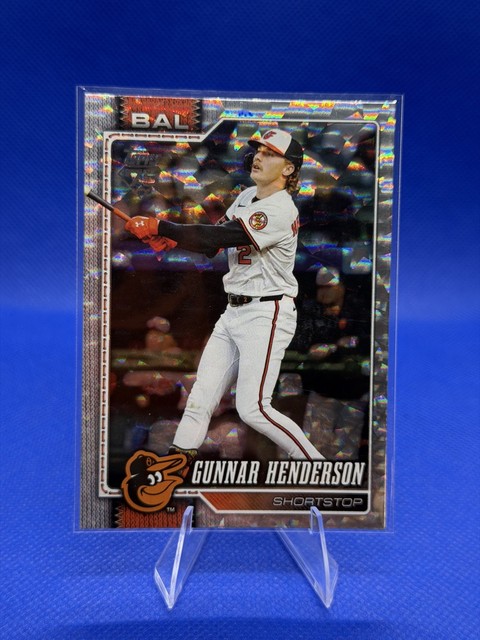 2026 Topps Series 1 - Gunnar Henderson #46 Silver Crackle Foil Orioles