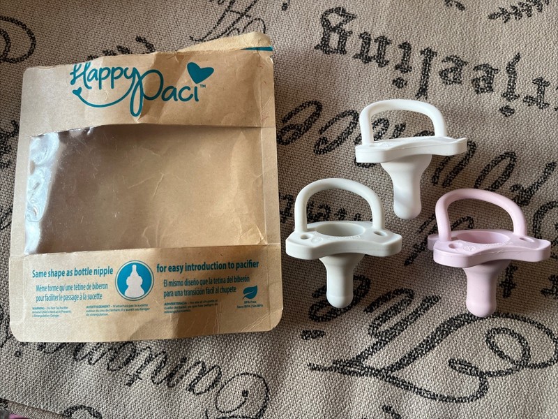 Dr. Brown’s Happy Paci 3 Pack Silicone Pacifier 0-6 Months Dishwasher Safe