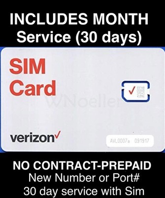 VERIZON SIM INCLUDES UNLIMITED PLAN 30 DAYS Unlimited DATA*  $35 PLAN