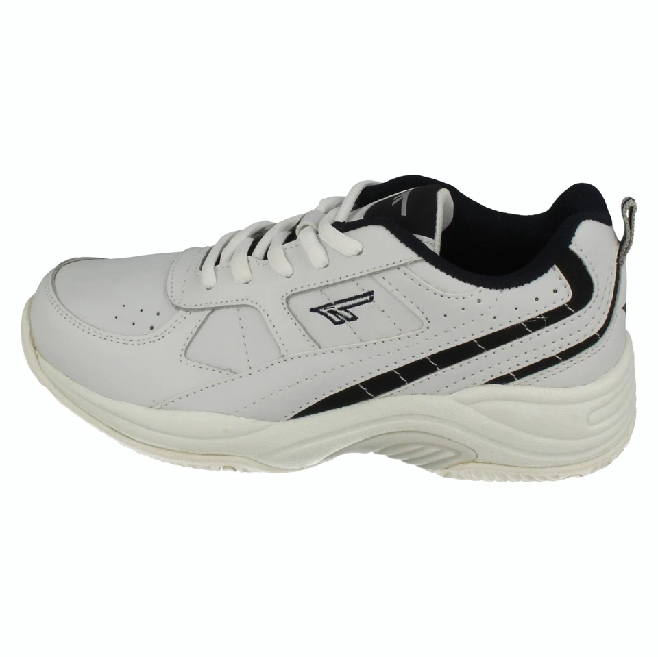 Boys Ex Display BRONX JR Lace Up Trainer White UK 2 By Hi Tec - Image 2 of 4