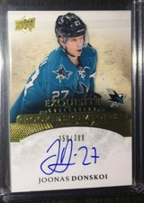 JOONAS DONSKOI 15-16 Upper Deck Exquisite Rookie Auto /399 Seattle Kraken RC