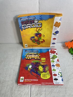 Techno Gears Dizzy Droid & Crazy Train 2 Sets That Move 8+ Piece work together.