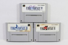 Lot of 3 Final Fantasy IV V VI 4 5 6 SFC Super Famicom SNES Japan Import TESTED