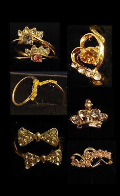 Gold-plated Stainless Steel Rings