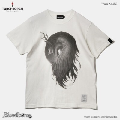 Bloodborne Vicar Amelia T-shirt Short Sleeve Tee White Torch Torch Japan New