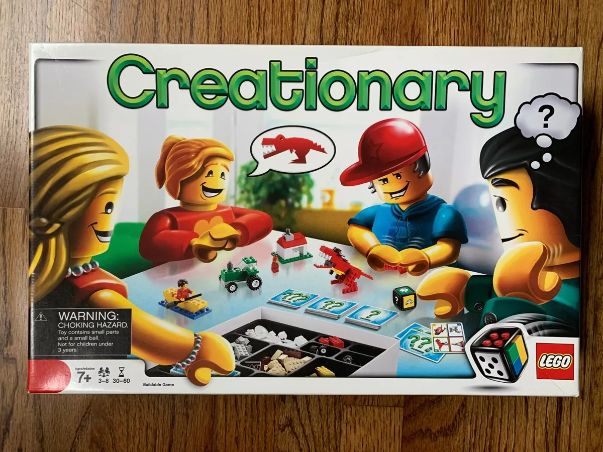 LEGO Games Creationary 3844 Retired Building Board Game - Complete w Bonus Cards