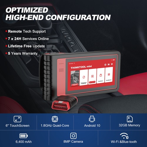 2024 THINKTOOL MINI OBD2 Scanner All System Car Diagnostic Tool Bidirectional - Picture 7 of 12