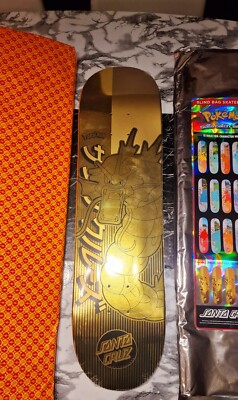 Skateboard Pokemon Santa Cruz Gyarados Gold, 1 of 50 | eBay