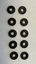 NOS HO Scale Aurora Slot Car Tires 10pk Fits T-Jet, Vibrator Cars Skinny Type