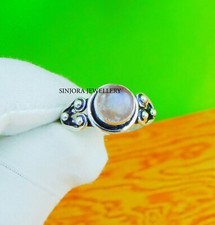 Rainbow Moonstone 925 sterling silver handmade Gift Ring US size 5 to 13