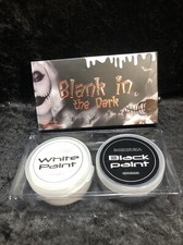 BOBISUKA Halloween Cosplay SFX Makeup Black White Face Body Paint Special Effe