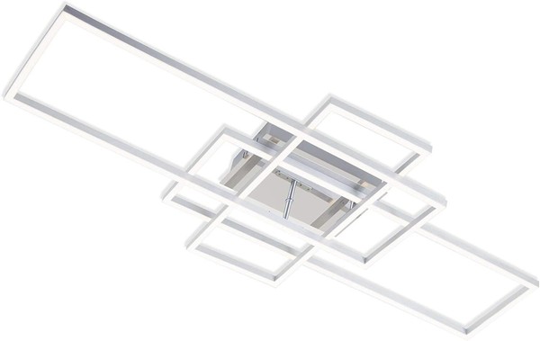 Briloner Cct Led Wand- & Deckenleuchte Chrom-Alu, LED/55W Lampe Deckenlampe-image