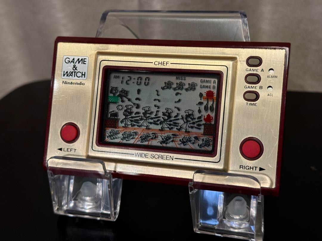 新しいスタイル Chef Watch & Game Nintendo FP-24 Watch & Game 1981 Japan ゲームウォッチ