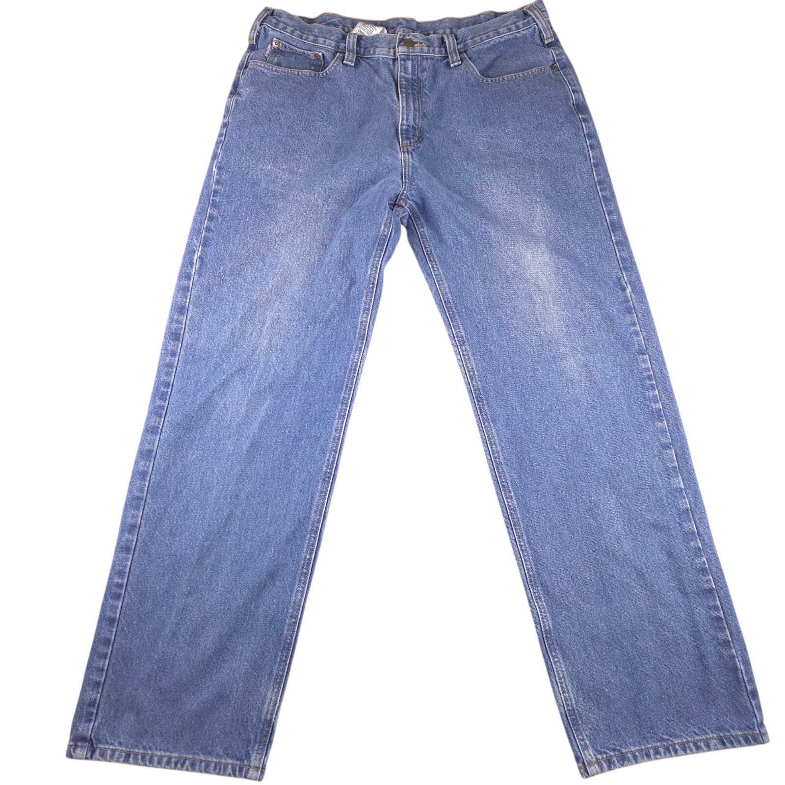 Carhartt Jeans Tag Mens 38x32 B460  Relaxed Fit Blue Denim Workwear Medium Wash