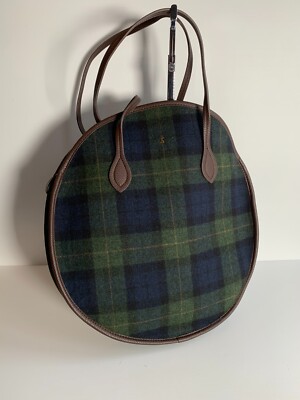 Joules tweed tote bag VGC lined handbag Fulbrook Round shoulder