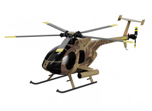 RC HELICOPTER 5 Blade HUGHES MD500 W/ Gyro Stabilization 6CH 2.4ghz-RTF-*CAMO*