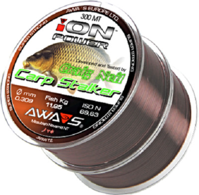  600 m Karpfen Monofile Angelschnur Awas Awa Shima ION POWER  CARP STALKER Japan