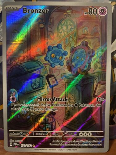 Bronzor 170/162 ILLUS RARE HOLO - Temporal Forces - Pokemon TCG Card - NM/MINT - Picture 1 of 2
