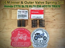 Valvetrain - OEM Valve Spring Set - Honda Z50 CT70 CL70 SL70 XL70 ATC70 TRX70
