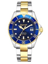 Gigandet Uomo Sub Orologio Automatico Acciaio Data Blu Oro-Argento G2-001