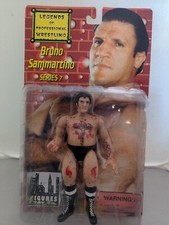 NEW – SEALED Legends of Professional Wrestling BRUNO SAMMARTINO Bloody Figure .