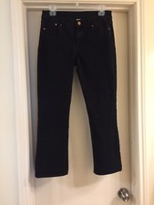 Cache Black Jeans Pants w/Bronze Decorative Hardware 30x26"  Size 4 EUC