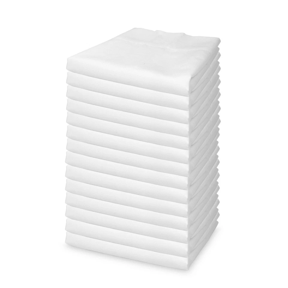 Lulworth Pillowcases (Case of 72), White, 20x30, Soft Bedding, 180 Thread Count - Image 4 of 4