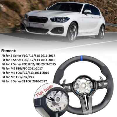 Carbon fiber multi-function steering wheel for BMW F30 F32 F10 F20 F90 E90 M3 M5