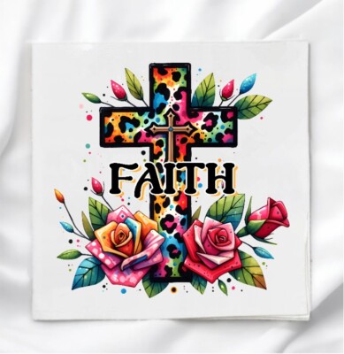 Fatih Cross Fabric Panel for Quilting Sewing Crafting Quilt Block Square FBF101