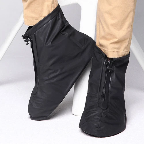 Wasserdichte Schuh Überzieher Überschuhe Fahrrad Schuhe Regenschutz Rutschfest - Bild 10 von 16