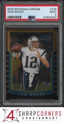 Rookie Cards 2000 Bowman TOM BRADY #236 ROOKIE Hof QB RC Card