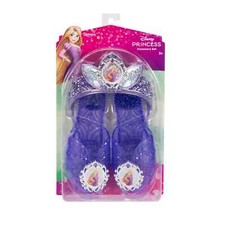 Disney Rapunzel Princess Dress Up Play Accessories Set Purple SHOES Tiara New