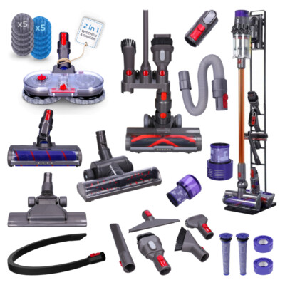 Ersatzteile für Dyson V7 V8 V10 V11 V15 Turbo Bürste LED, Düse, Schlauch, Filter