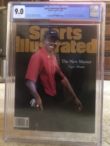 Sports Illustrated 1997 Tiger Woods Newsstand CGC 9.0 