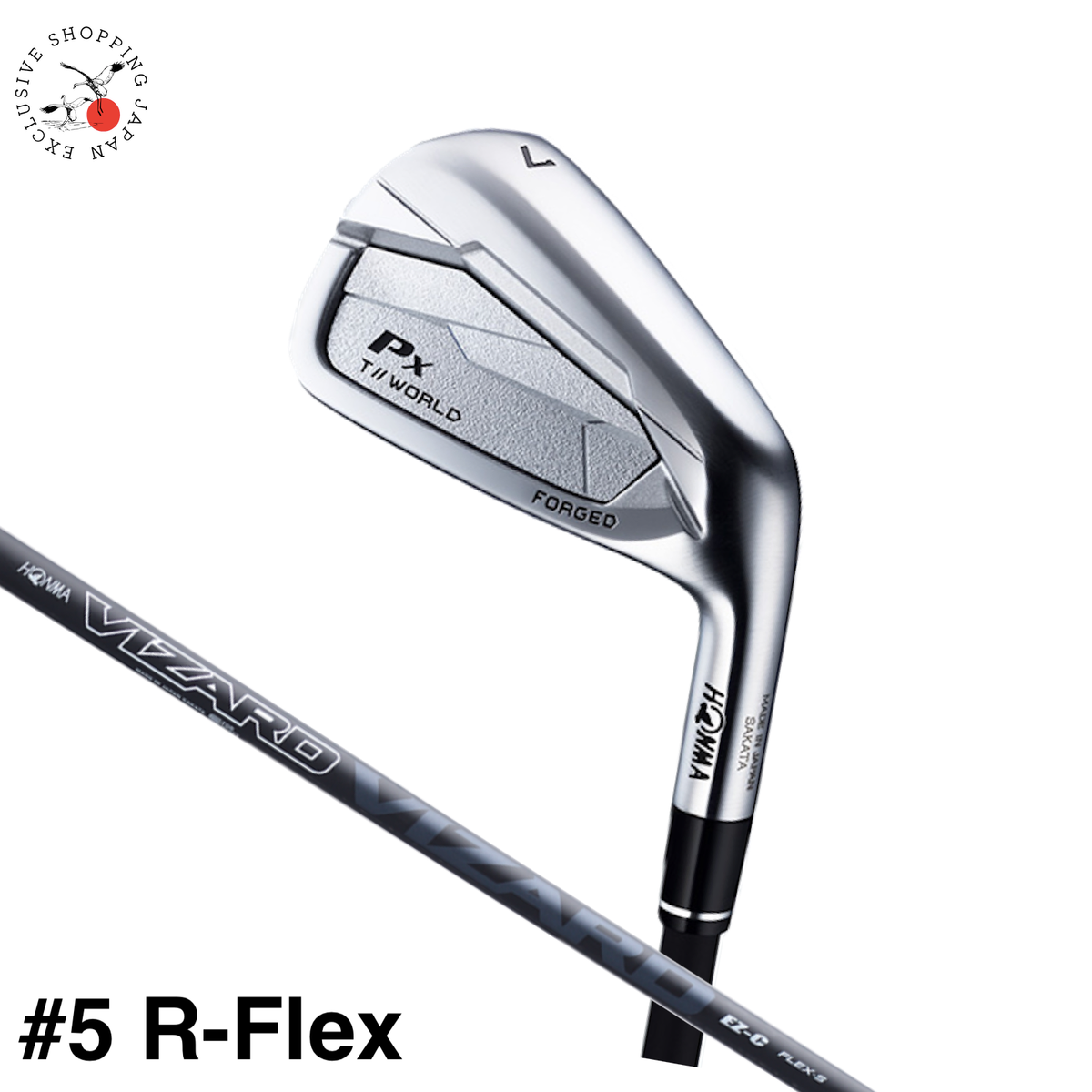 HONMA Golf Tour World Px Iron Club #5 Vizard EZ-C Graphite Shaft R
