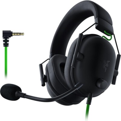 Razer Blackshark V2 X Black Over the Ear Gaming Headset 7.1 Surround Sound - 50m