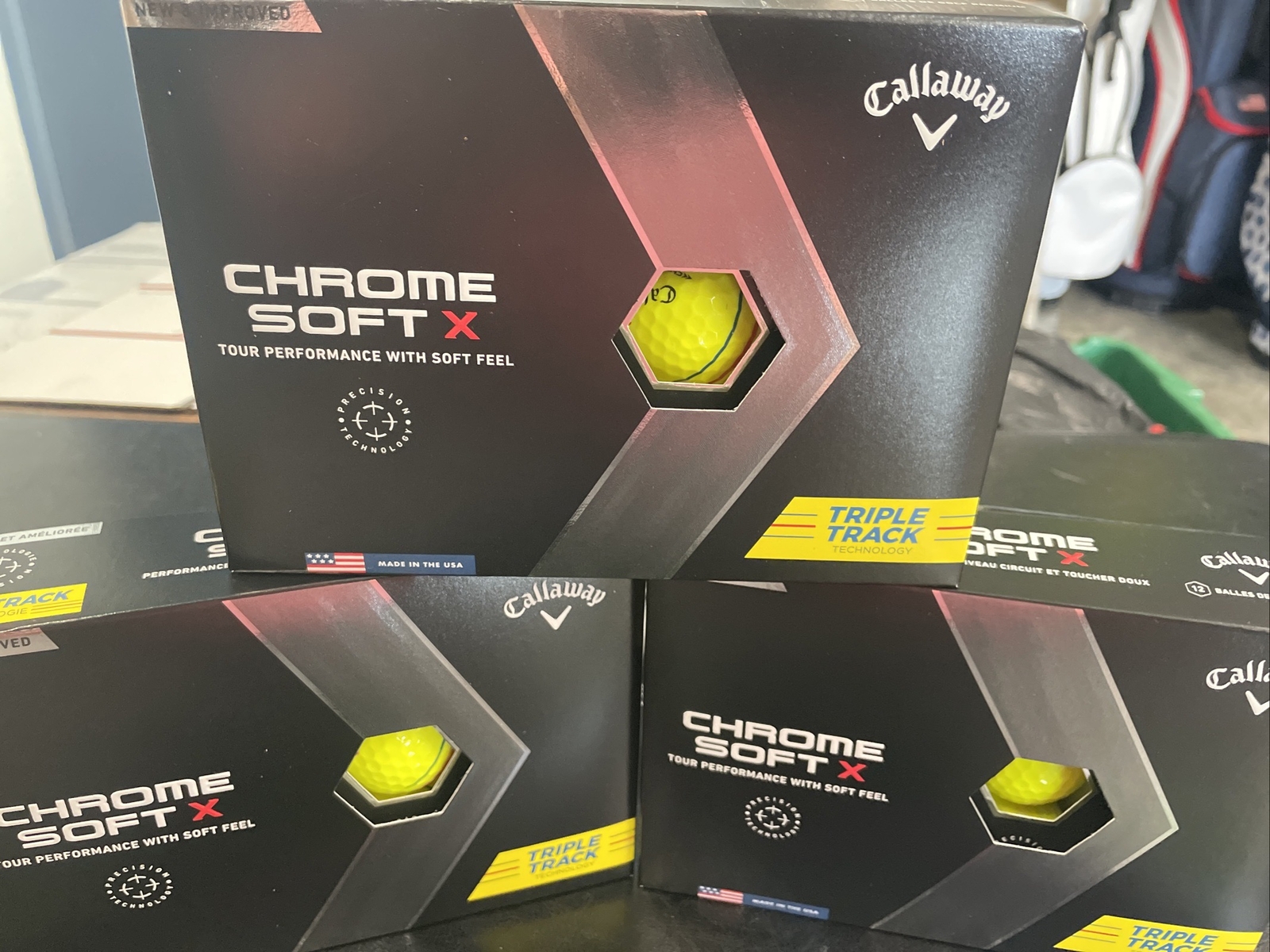 Callaway Chrome Soft X Triple Track Yellow Golf Balls eBay