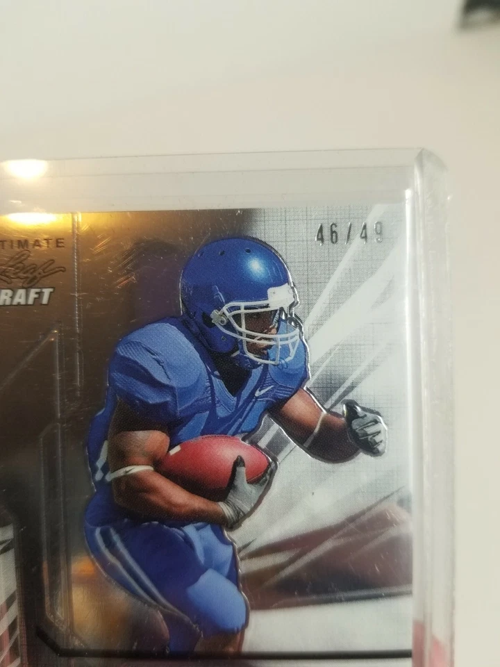 Derrick Locke Autographed Football Trading Card Leaf Kentucky Wildcats 46/49 - Image 2 of 4