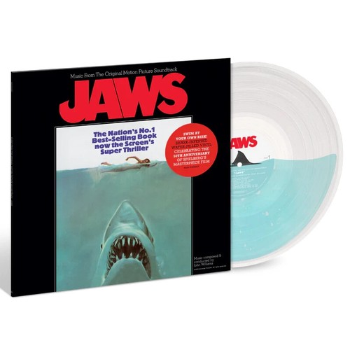 John Williams Jaws Ocean Filled Vinyl 50th Anniversary 1/1975 Numbered