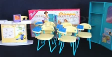 GLORIA Dollhouse Furniture Size Classroom Play Set  (9816) NEW Classroom Chairs