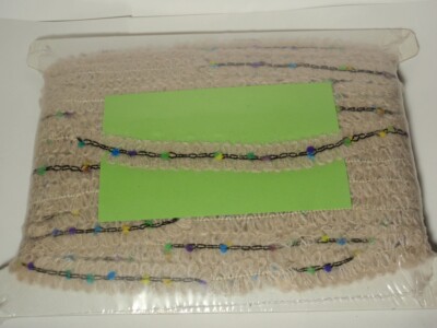 20+ Yards Acrylic Fuzzy Braid Ribbon Trim Made in E.U