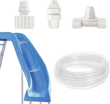 Pool Slide Water Tubing Kit, Inground Pool Slide Hose Kit, Sprayer/Spray Kit ...