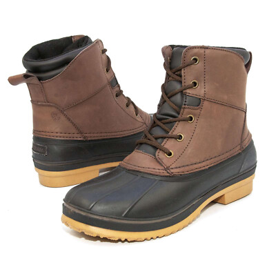 men's waterproof insulated duck boots