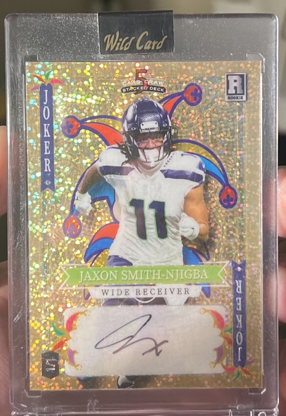 GOLD AUTO JOKER 1/1 Jaxon Smith-Njigba Wild Card