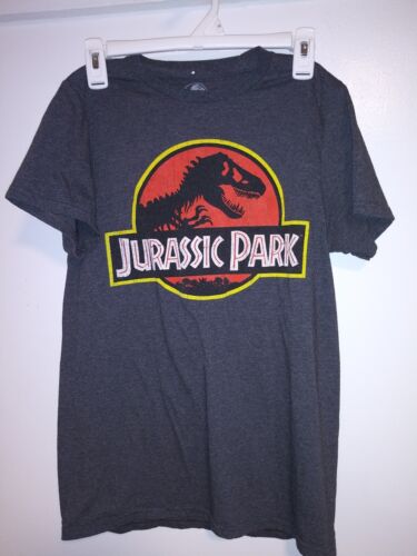 Gray Jurassic Park T-Shirt - image 1