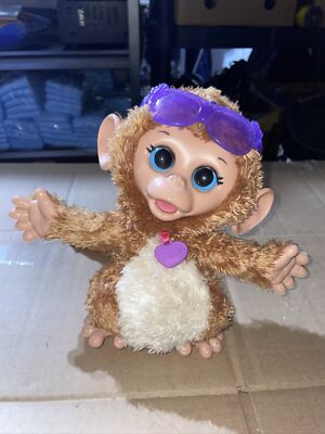 Fur Real Friends Baby Cuddles My Giggling Monkey Talking Toy 2014 Hasbro