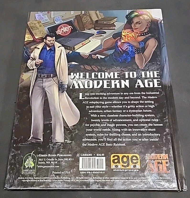 Modern AGE Basic Rulebook by Meghan Fitzgerald, Chris Pramas, Matthew
